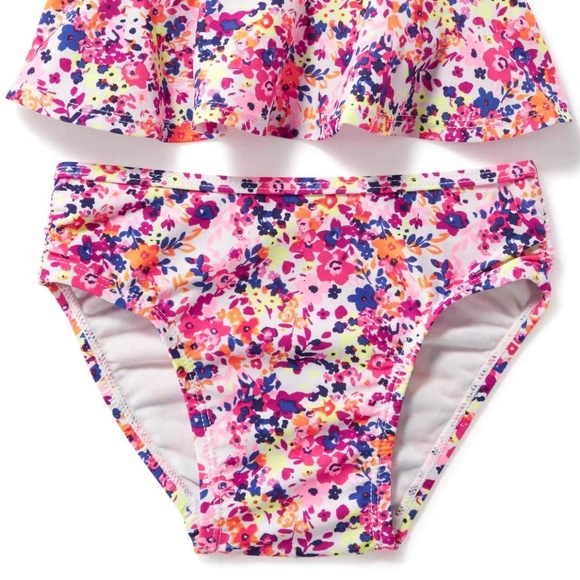 Old Navy floral Peplum tankini swim suit - Picture 2 of 2